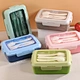 prep for lunch storage with spoon fork food container